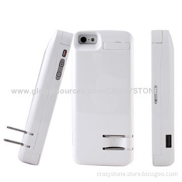 Power Case with Plug for iPhone 5/5C/5S
